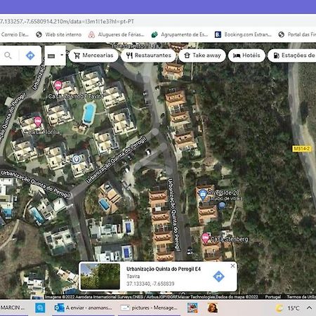 Вілла Casa Na Colina - Moradia Com Piscina Тавіра Екстер'єр фото
